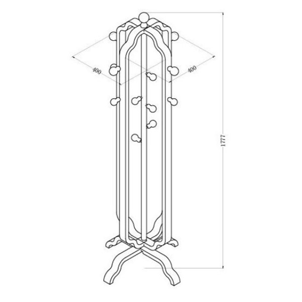 Curve Home Office Coat Stand